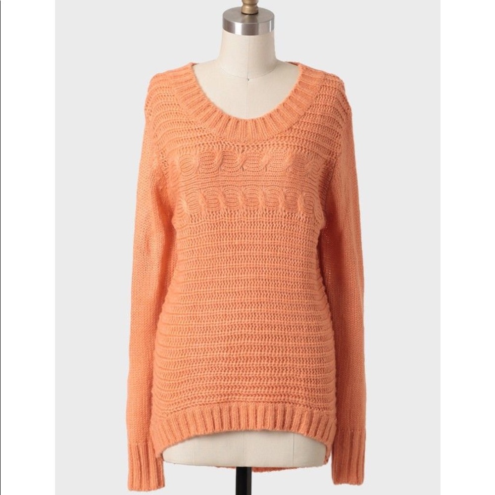 Ruche Sunset Glow Cable Knit Sweater
